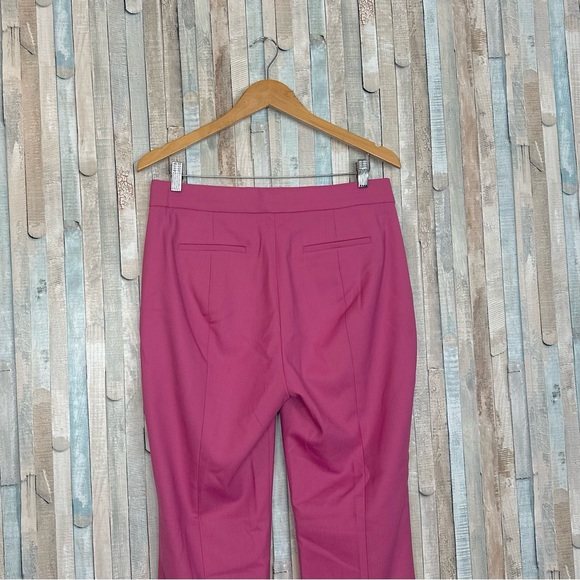J Crew 4 Pink Willa Full-length Flare Pant Italian City Wool Blend Trouser $198 - Picture 9 of 13